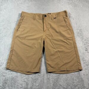 Hurley Hybrid Shorts Mens 32 Brown 9" Inseam Stretch Casual Quicky Dry Outdoors